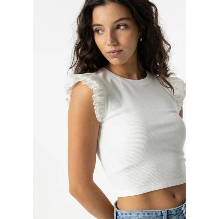 Μπλούζα crop κορίτσι Tiffosi-10053959-001-White