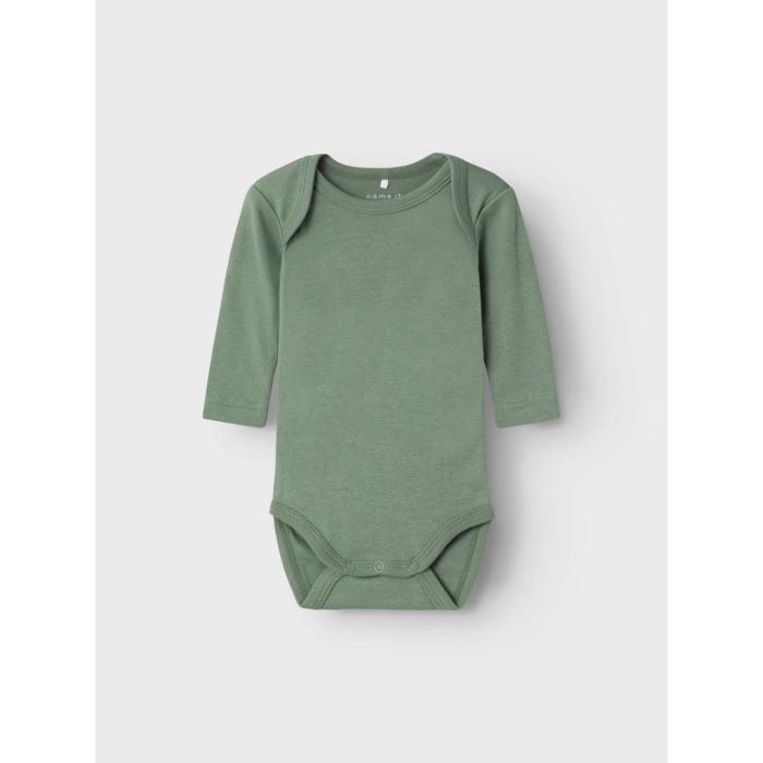 Σετ 2 τεμ. φορμάκια μπεμπέ αγόρι Name it-13227018-Laurel Wreath-organic cotton