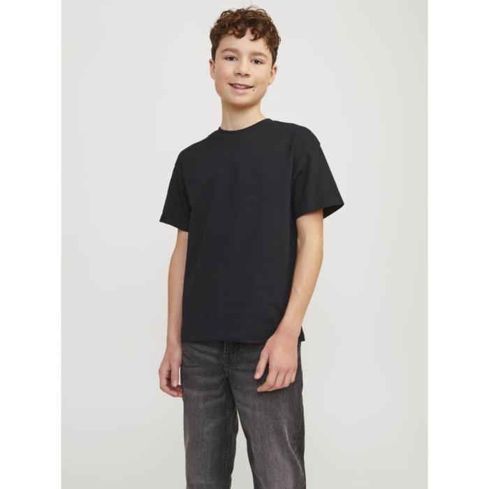 Μπλούζα μακό αγόρι JACK & JONES-12254288-Black