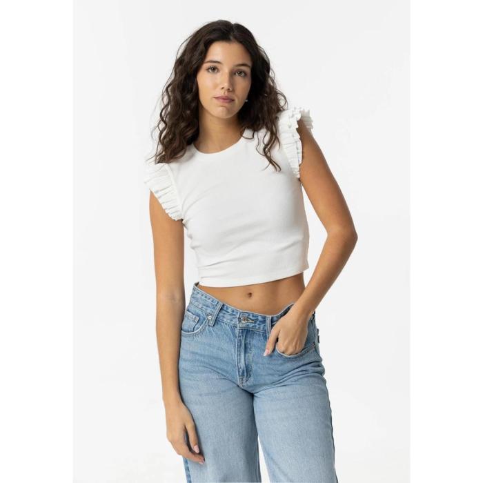 Μπλούζα crop κορίτσι Tiffosi-10053959-001-White