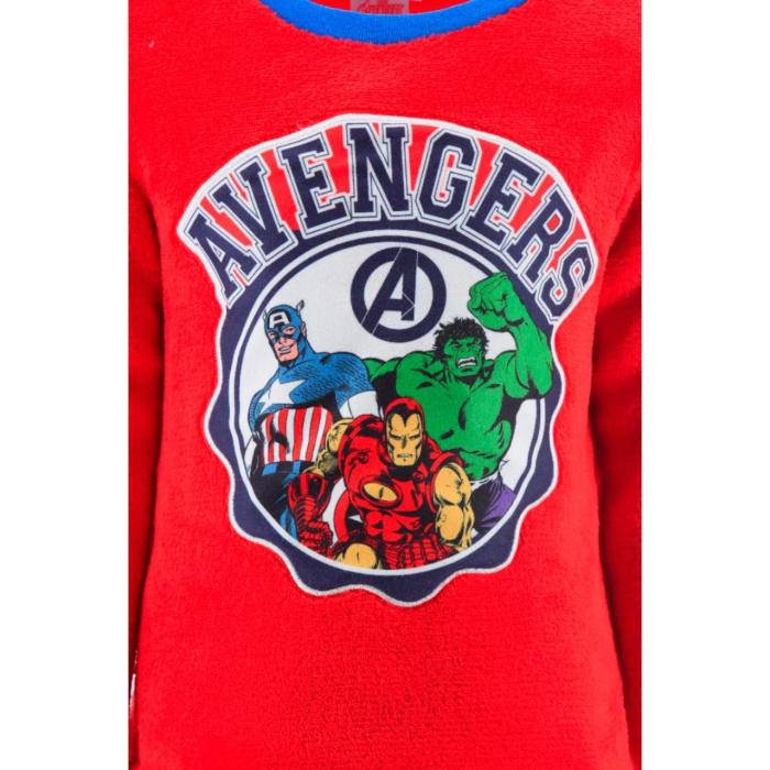 Πιτζάμα fleece αγόρι Avengers-XH20006-RED