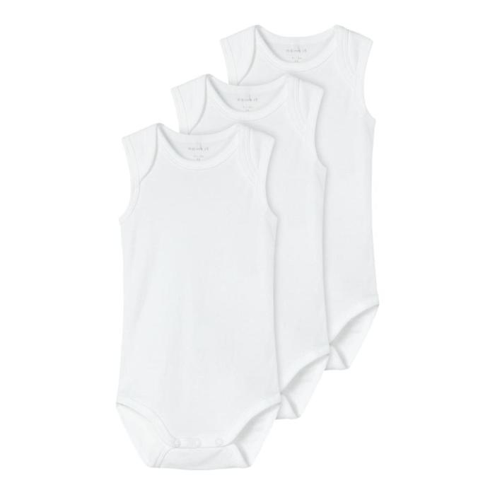 Σετ 3 τεμ. φορμάκια μπεμπέ unisex Name it-13209201-Bright White