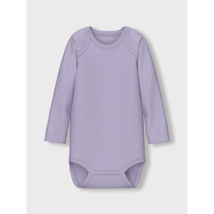 Σετ 3 τεμ. φορμάκια μπεμπέ κορίτσι name it-13232735-Pastel Lilac-organic cotton