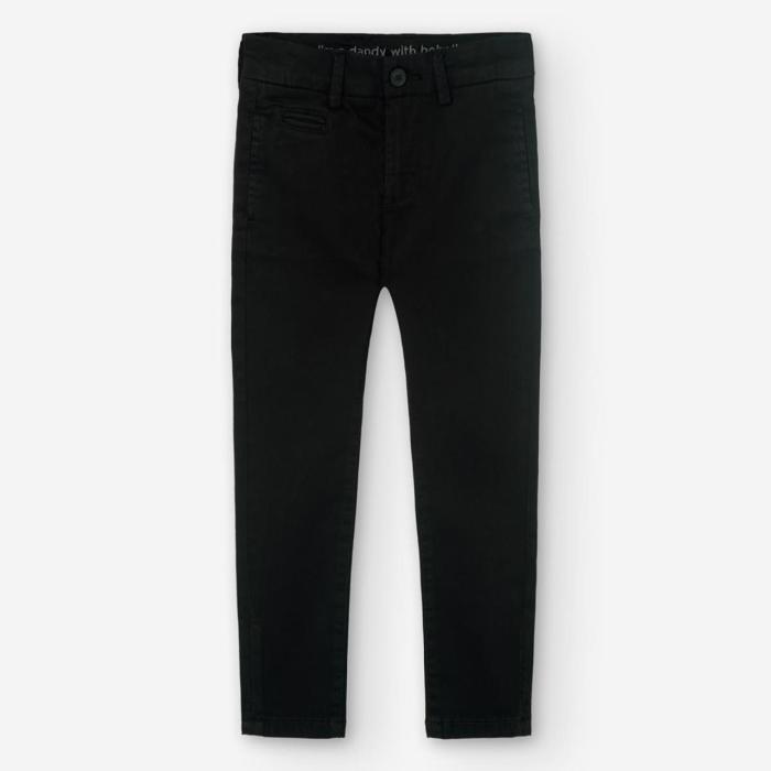 Παντελόνι chino υφασμάτινο Boboli-739054-890-Black