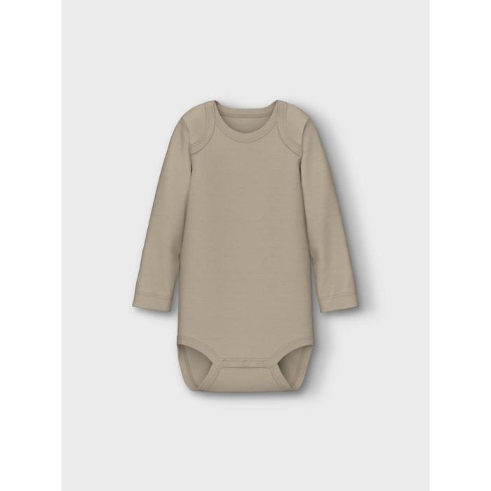 Σετ 3 τεμ. φορμάκια μπεμπέ unisex name it-13232750-Oxford Tan-organic cotton