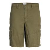 Βερμούδα υφασμάτινη cargo αγόρι JACK & JONES-12254171-Olive Night