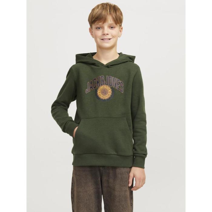 Μπλούζα φούτερ αγόρι Jack & Jones-12266761-Kombu Green