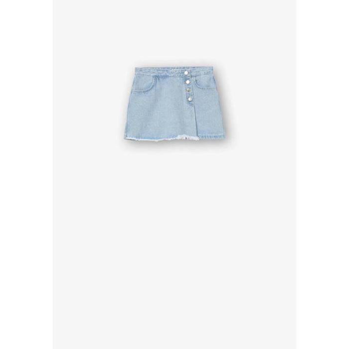 Σορτς  skort τζιν κορίτσι Tiffosi-10054629-C10-Light Blue Denim