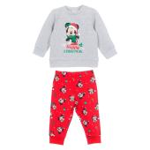 Φόρμα φούτερ μπεμπέ αγόρι Christmas Mickey Mouse-XH0092.REC-GREY