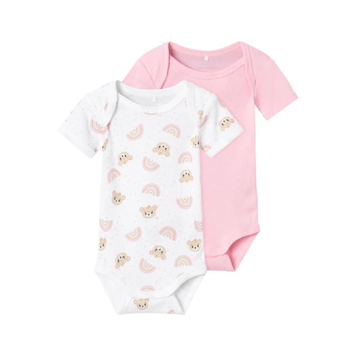 Φορμάκια σετ 2 τεμ. μπεμπέ κορίτσι Name it-13227022-Orchid Pink-organic cotton