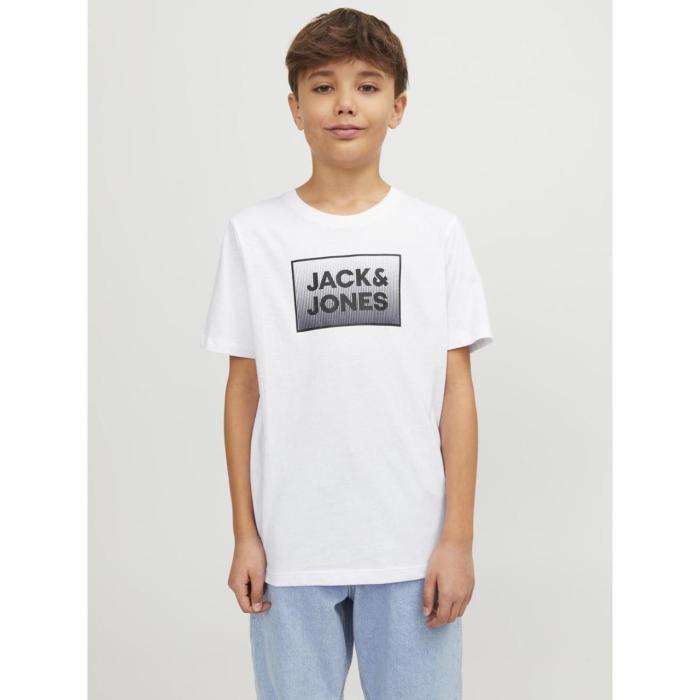 Μπλούζα μακό αγόρι JACK & JONES-12249633-White