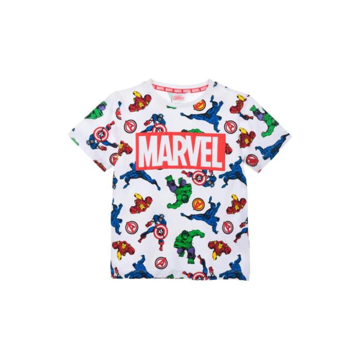 Μπλούζα μακό αγόρι Avengers-EX1224-WHITE