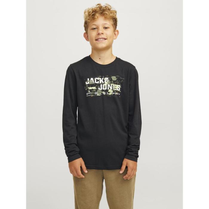 Μπλούζα μακό αγόρι JACK & JONES-12263092-Black