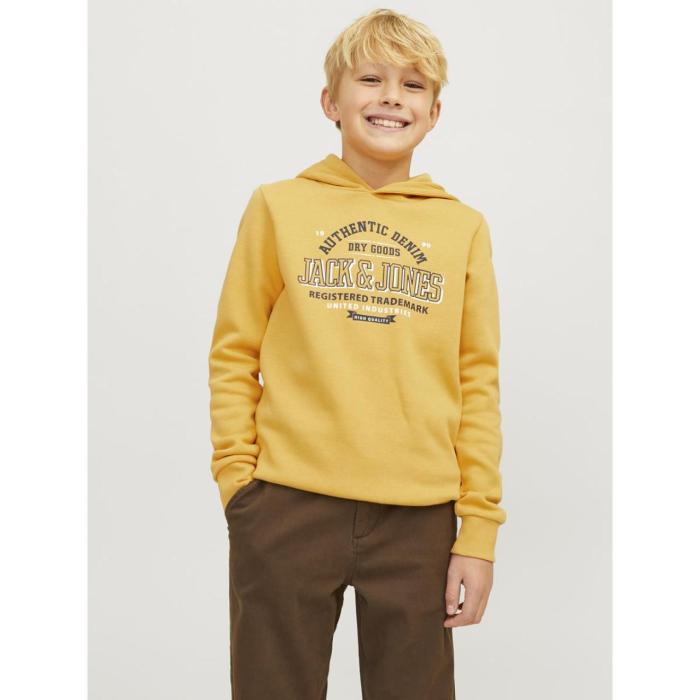 Μπλούζα φούτερ αγόρι Jack & Jones-12258823-Honey gold