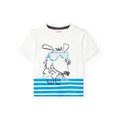 Μπλούζα μακό αγόρι Boboli-391014-1100-White