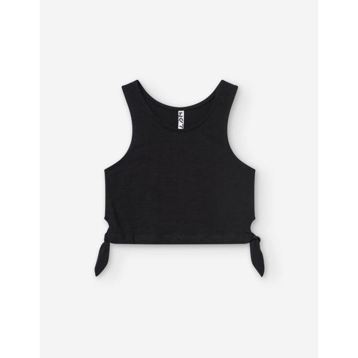 Μπλούζα μακό crop κορίτσι Losan-LJGAP0103_25025-BLACK