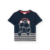 Μπλούζα μακό αγόρι Boboli-391014-2440-Navy
