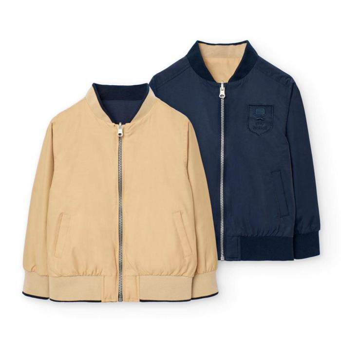 Μπουφάν λεπτό διπλής όψης αγόρι Boboli-731326-2440-Navy
