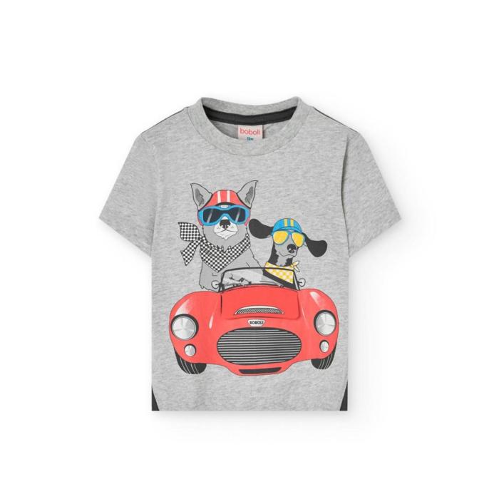 Μπλούζα μακό αγόρι Boboli-341132-8095-Grey