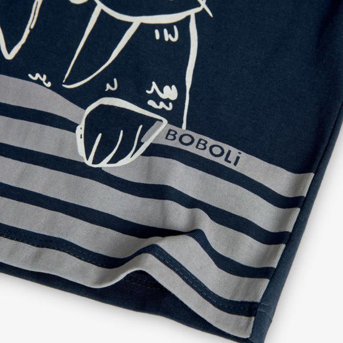 Μπλούζα μακό αγόρι Boboli-391014-2440-Navy