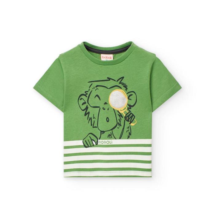 Μπλούζα μακό αγόρι Boboli-391014-4725-Green