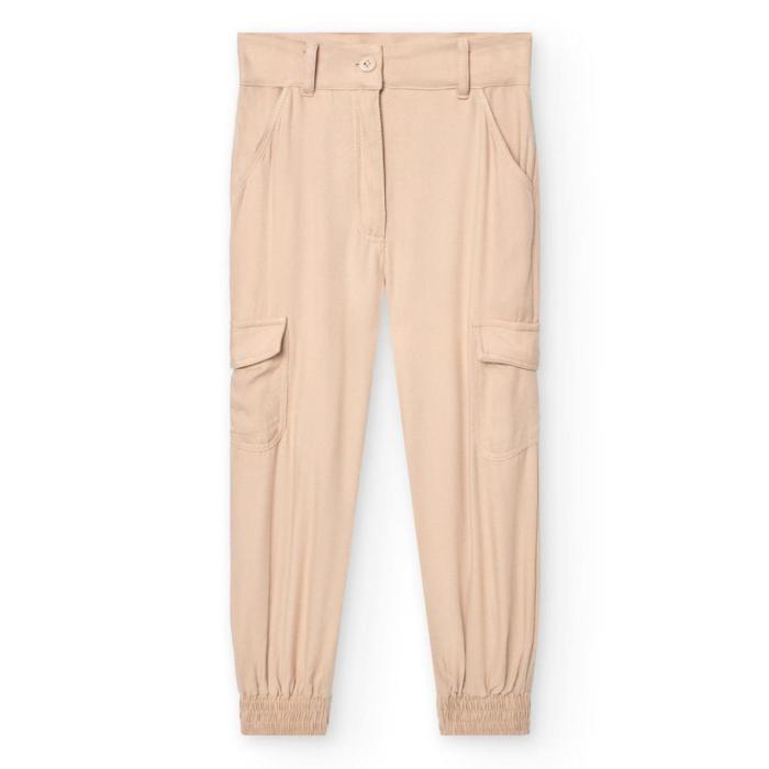 Παντελόνι υφασμάτινο cargo κορίτσι Boboli-721448-7432-Beige