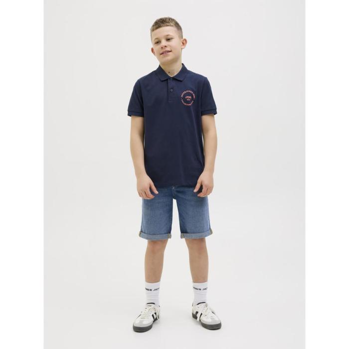 Μπλούζα πόλο αγόρι Jack & Jones-12269998-Sky Captain