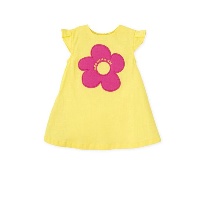 Φόρεμα υφασμάτινο κορίτσι Agatha Ruiz De La Prada-8207S25-Yellow