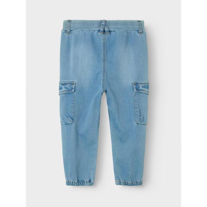 Παντελόνι τζιν cargo αγόρι name it-13224943-Medium Blue Denim