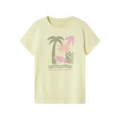 Μπλούζα μακό κορίτσι name it-13242182-Pastel Yellow-organic cotton