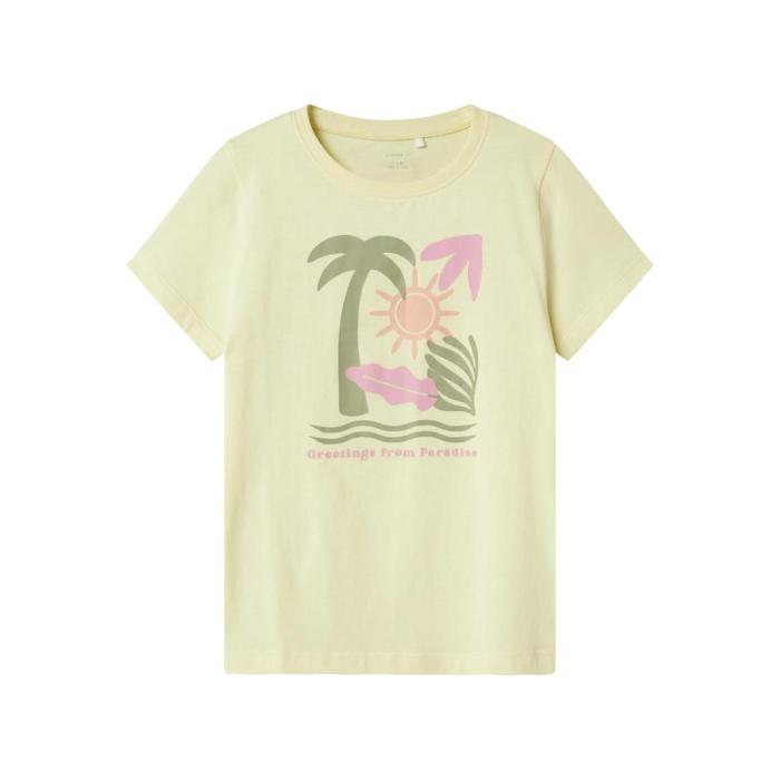 Μπλούζα μακό κορίτσι name it-13242182-Pastel Yellow-organic cotton