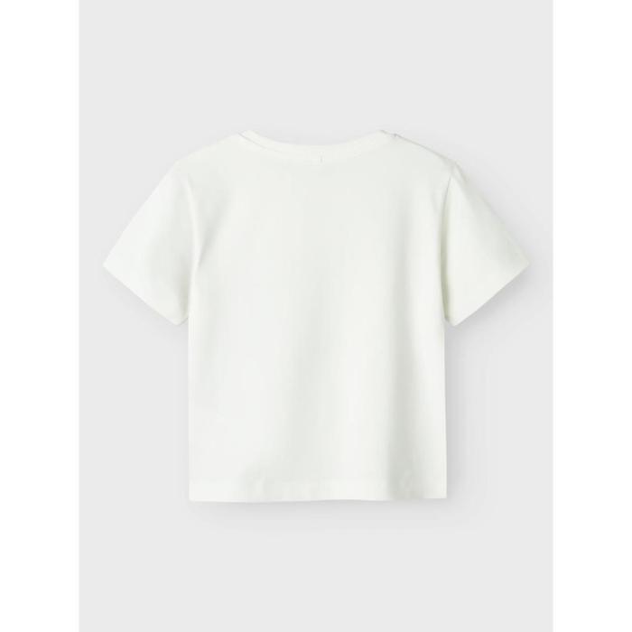 Μπλούζα μακό αγόρι name it-13241216-Cloud Dancer-organic cotton