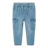 Παντελόνι τζιν cargo αγόρι name it-13224943-Medium Blue Denim