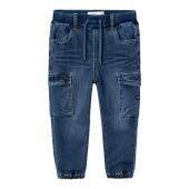 Παντελόνι τζιν cargo αγόρι name it-13224943-Dark Blue Denim