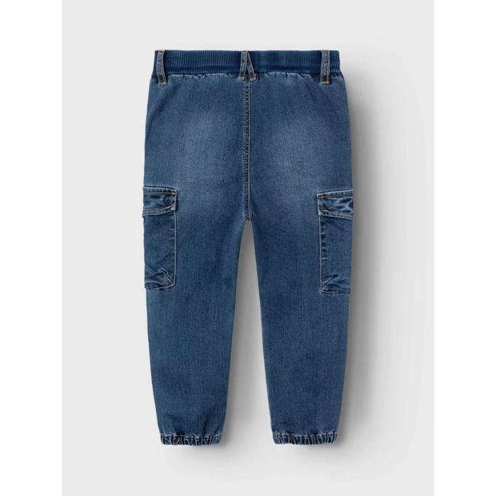 Παντελόνι τζιν cargo αγόρι name it-13224943-Dark Blue Denim