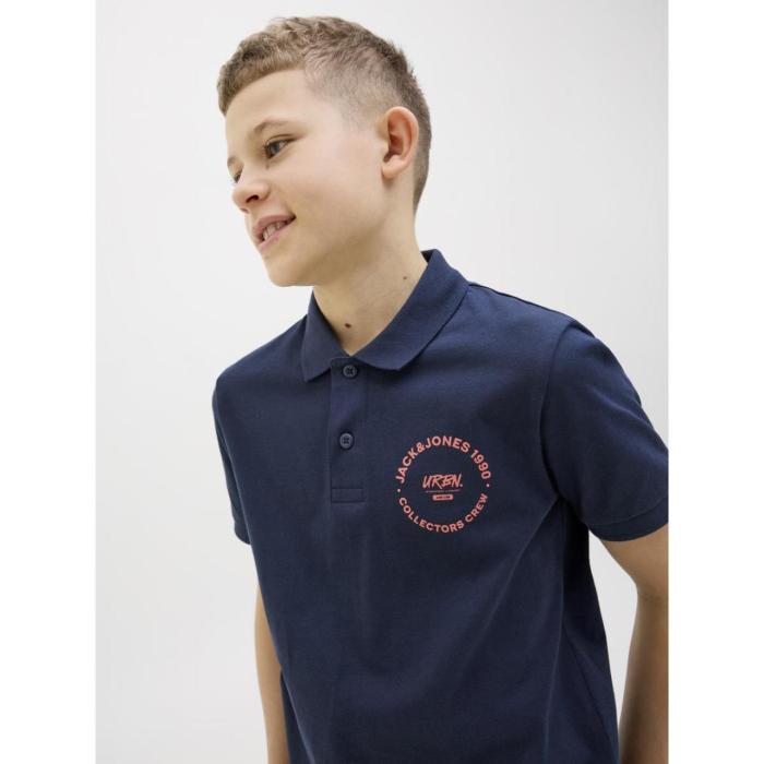 Μπλούζα πόλο αγόρι Jack & Jones-12269998-Sky Captain