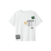 Μπλούζα μακό αγόρι Minecraft name it-13238538-Bright White