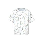 Μπλούζα μακό αγόρι name it-13241581-Bright White-organic cotton