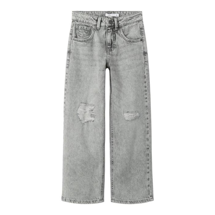 Παντελόνι τζιν κορίτσι name it-13211699-Light Grey Denim-organic cotton