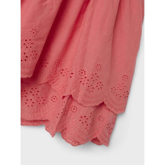 Φόρεμα υφασμάτινο κορίτσι name it-13243174-Spiced Coral