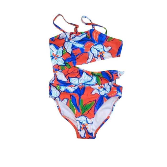 Μαγιό ολόσωμο κορίτσι Nath-KG08W001R1-Multicolor