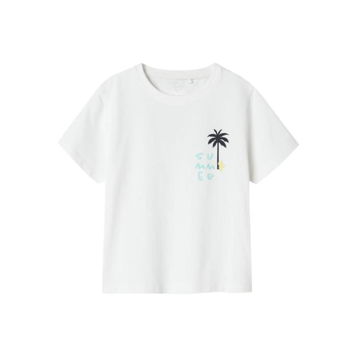 Μπλούζα μακό αγόρι name it-13243292-Bright White