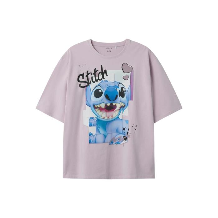 Μπλούζα μακό Stitch κορίτσι name it-13238482-Winsome Orchid
