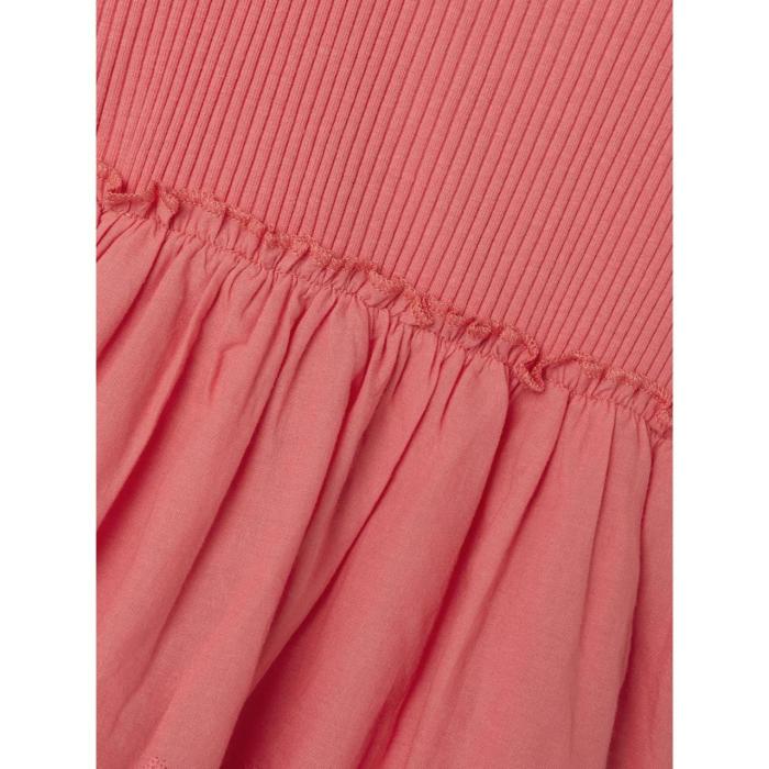 Φόρεμα υφασμάτινο κορίτσι name it-13243174-Spiced Coral