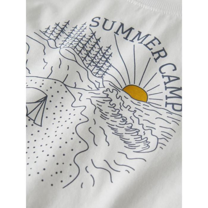 Μπλούζα αμάνικη μακό αγόρι name it-13230053-Bright White/Summer Cam