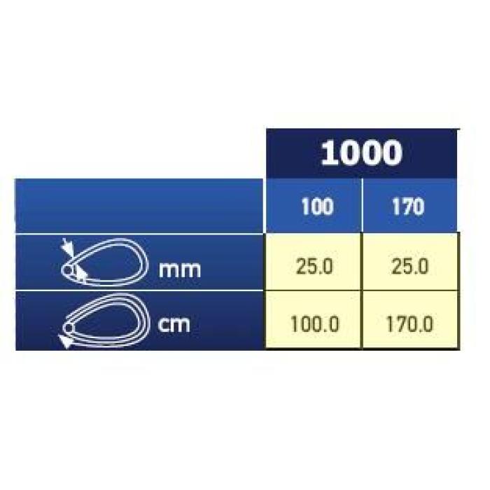 Abus Granit Steel-O-Flex 1000/100 Κουλούρα με Κλειδί