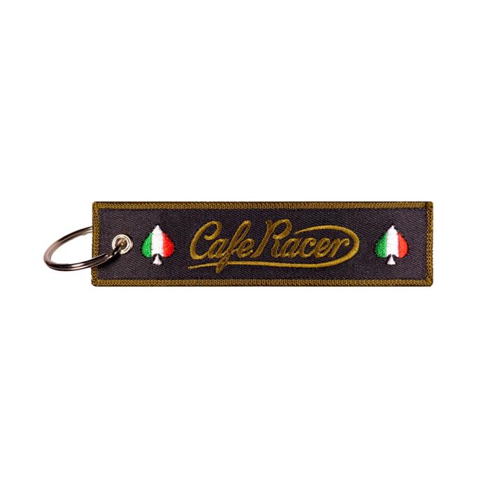 Μπρελόκ υφασμάτινο με κεντητό λογότυπο CAFÉ RACER SPADE ITALY