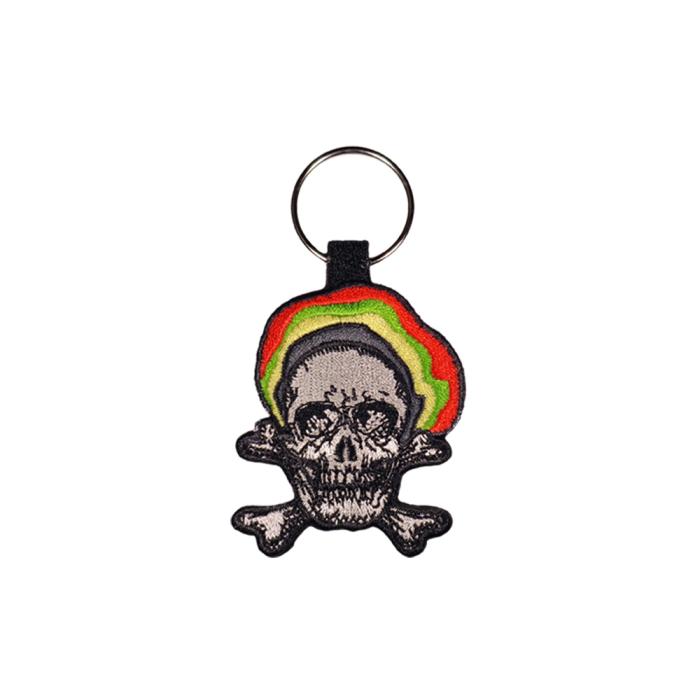 Μπρελόκ υφασμάτινο με κεντητό λογότυπο SKULL BOB