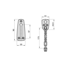 Basi Αλυσίδα Πόρτας ΤΚ 22