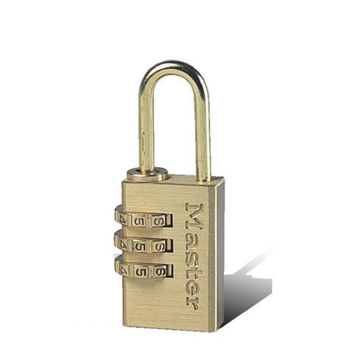 MasterLock Λουκέτο μπρούτζινο 20mm με συνδυασμό